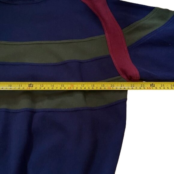 Vintage 90s cozy comfy Jockey color block cotton sweatshirt - Picture 9 of 12